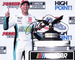 AUTOGRAPHED 2023 Denny Hamlin #11 Mavis POCONO WIN (Victory Lane Trophy) Signed 8x10 Inch Picture NASCAR Photo with COA