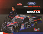 Autographed Hailie Deegan #13 Ford Performance Craftsman Truck Series Official Hero Card | Signed 8X10 NASCAR Photo | Certificate of Authenticity Included