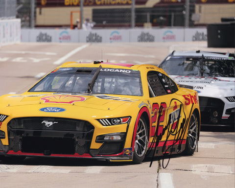 Experience the adrenaline of the Chicago Street Race with the AUTOGRAPHED 2023 Joey Logano #22 Pennzoil Signed 8x10 Inch Picture. This dynamic photo captures Logano in action, authenticated signatures ensure its authenticity, making it a standout addition to any NASCAR collection. Order now and own a piece of racing history!