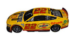 This limited edition diecast car captures the essence of racing, with Joey Logano's genuine signature, acquired through exclusive signings and garage access via HOT Passes.