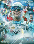 Autographed 2023 Kevin Harvick #4 Busch Light Racing NASCAR 75 GREATEST DRIVERS Signed 9X11 Inch Picture with COA - Celebrate Harvick's illustrious career with this exclusive collectible featuring authentic signatures and a captivating career montage. A must-have for NASCAR fans and collectors alike.