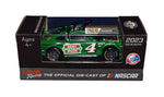 Limited edition 1/64 scale diecast car featuring Kevin Harvick's #4 Hunt Brothers Pizza design, signed by Harvick himself. Authentic collectible with COA.