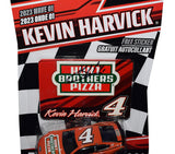 Genuine autographed Kevin Harvick #4 Hunt Brothers Pizza diecast car with meticulous detailing and a Certificate of Authenticity included. The perfect addition to any NASCAR memorabilia collection.