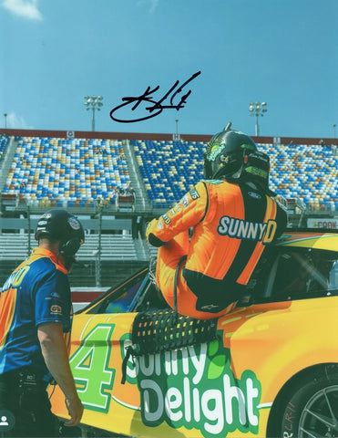Autographed Kevin Harvick #4 Sunny D Racing Next Gen Car Signed 9X11 Inch Picture NASCAR Glossy Photo with COA, perfect gift for NASCAR fans, limited edition collectible.