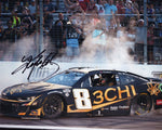 Autographed 2023 Kyle Busch #8 GATEWAY WIN 8x10 NASCAR Photo - Victory Burnout. Exclusive signatures, Certificate of Authenticity, and lifetime guarantee included.