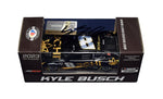 Limited edition 1/64 scale diecast car featuring Kyle Busch's #8 3CHI Racing Next Gen Camaro design, signed by the NASCAR legend. Genuine collectible with COA.