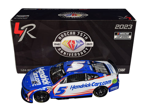 This limited-edition 1/24 scale Diecast Car features the authentic signature of Kyle Larson, a NASCAR sensation. Each collectible includes a Certificate of Authenticity and our 100% lifetime authenticity guarantee.
