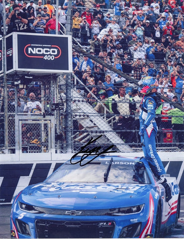 Autographed Kyle Larson #5 Hendrick Motorsports MARTINSVILLE RACE WIN Victory Burnout Next Gen Car NASCAR Photo | Signed 8X10 Inch Picture with Certificate of Authenticity