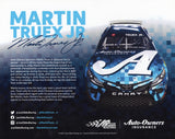 Autographed Martin Truex Jr. #19 Auto-Owners Racing Next Gen Car Official Hero Card | Signed 8X10 Inch NASCAR Picture with Certificate of Authenticity.