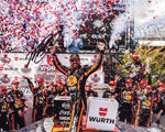 Elevate your NASCAR memorabilia collection with an autographed 2023 Martin Truex Jr. #19 Bass Pro Shops DOVER WIN photo. Authenticated through exclusive signings and accompanied by a COA, this limited-edition piece captures the essence of victory at Dover. Don't miss out on this rare opportunity!