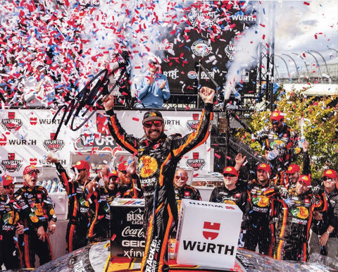 Elevate your NASCAR memorabilia collection with an autographed 2023 Martin Truex Jr. #19 Bass Pro Shops DOVER WIN photo. Authenticated through exclusive signings and accompanied by a COA, this limited-edition piece captures the essence of victory at Dover. Don't miss out on this rare opportunity!