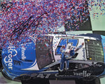 Add this genuine Ricky Stenhouse Jr. autographed 8x10 inch NASCAR photo to your memorabilia collection, featuring the iconic Victory Lane celebration from his Daytona 500 victory. Limited availability – don't wait!