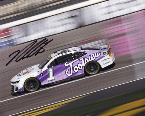 Add this genuine Ross Chastain autographed 8x10 inch NASCAR photo to your memorabilia collection, featuring his skill and determination on the track with Tootsies Racing. Limited availability – don't wait!