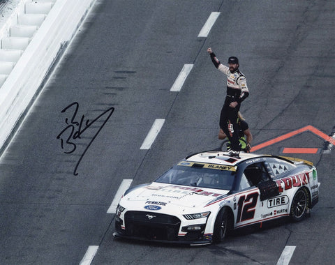 Limited edition Ryan Blaney #12 Discount Tire Racing MARTINSVILLE WIN signed photo. A perfect gift for NASCAR fans and collectors! Inventory is limited, so order now!