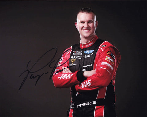 Certificate of Authenticity included with autographed Ryan Preece #41 NASCAR photo commemorating his presence at Media Day with Stewart-Haas Racing.