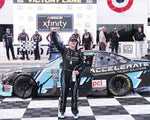Capture the excitement of Sam Mayer's victory at the 2023 ROAD AMERICA WIN with this authentic autographed 8x10 inch NASCAR photo. Perfect for gifting or adding to your own collection. Each signature is obtained through exclusive signings, ensuring authenticity. Limited inventory available, order now!