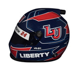 Relive the excitement of William Byron's racing journey with this autographed 2023 #24 Liberty University Mini Helmet. COA included.