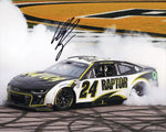 Limited edition NASCAR photo: William Byron #24 Raptor Racing LAS VEGAS WIN autographed with adrenaline-fueled Victory Burnout.