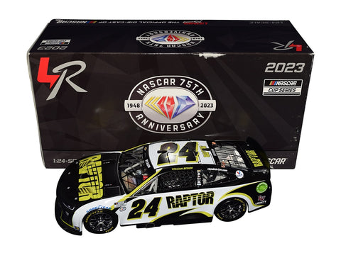 This limited-edition 1/24 scale Diecast Car features the authentic signature of William Byron, a rising star in NASCAR, on its stunning design. Each collectible includes a Certificate of Authenticity and our 100% lifetime authenticity guarantee.