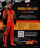 Genuine autographed 2024 Bubba Wallace #23 McDonald's Toyota official hero card NASCAR photo. Includes COA. Limited stock. Perfect gift for racing fans!