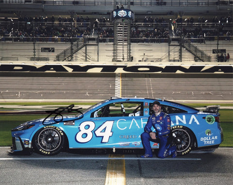 Authentic autographed 2024 Jimmie Johnson #84 Carvana Daytona Speedway NASCAR photo with COA. Limited availability. Ideal gift for NASCAR enthusiasts!