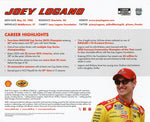 Capture the thrill of NASCAR with this autographed 2024 Joey Logano #22 Shell Pennzoil Hero Card. Limited stock. Ideal for Joey Logano fans!