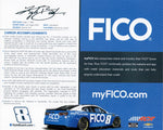 Add a touch of NASCAR history to your collection with this autographed hero card featuring Kyle Busch and the FICO Camaro Team. This glossy 8x10 photo showcases Busch's impressive career and racing prowess, making it a standout piece for any fan. Each signature is meticulously obtained through exclusive signings and garage area access via HOT Passes, guaranteeing its authenticity.