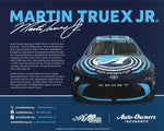 Capture the excitement of NASCAR with this autographed 2024 Martin Truex Jr. #19 Auto-Owners Hero Card. Limited stock. Perfect for Martin Truex Jr. enthusiasts!
