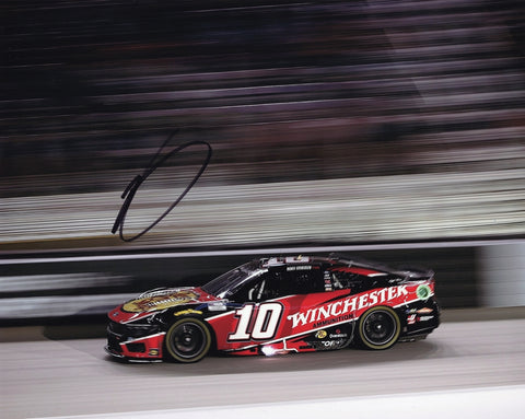 This signed 2024 Noah Gragson #10 Winchester Racing Bristol Night Race photo captures the thrilling atmosphere of the race at Bristol Motor Speedway. A perfect piece for any NASCAR fan or collector, complete with a Certificate of Authenticity (COA).