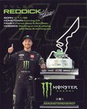 Authentic Autographed Tyler Reddick NASCAR Photo, featuring the iconic #45 Monster Energy OFFICIAL HERO CARD showcasing the thrilling victory at COTA. Limited inventory available - order now to secure this unique piece of racing memorabilia!