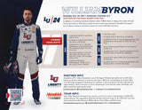 Capture the excitement of NASCAR with this autographed William Byron #24 Liberty University Racing Hero Card glossy photo. Limited availability. Perfect gift for racing enthusiasts!
