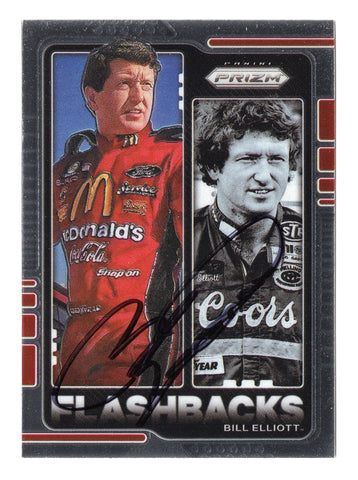 Bill Elliott 2021 Panini Prizm Racing Flashbacks (#9 Coors Insert) Autographed Collectible - COA Included - New Plastic Toploader and Soft Sleeve Provided