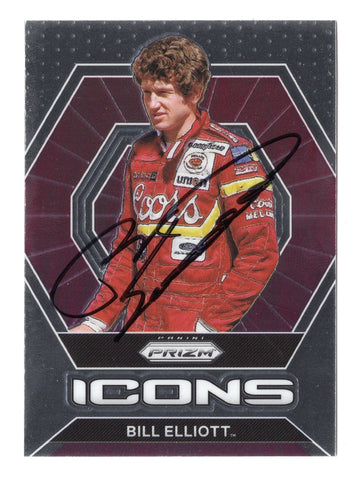 Bill Elliott 2022 Panini Prizm Racing ICONS (#9 Coors Team) Autographed Collectible - Perfect Gift for Fans - COA Included