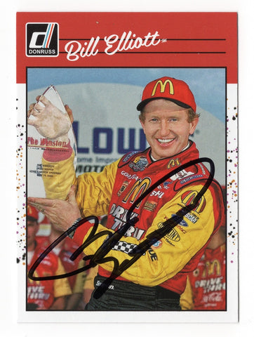 Exclusive Bill Elliott Signed NASCAR Donruss Racing Retro Trading Card - "The Winston Win" Commemorative Design - COA Authenticated