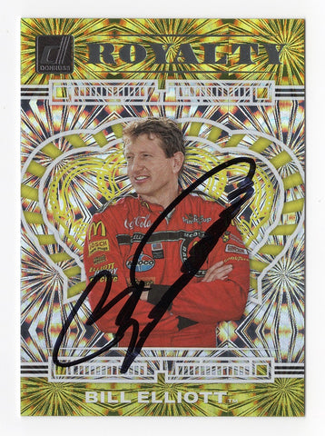 Limited Edition Autographed Bill Elliott Donruss Racing Royalty Rare Insert Trading Card - COA Included - Ideal Gift for Fans