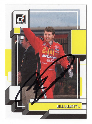 Limited Edition Autographed Bill Elliott Donruss Racing #94 McDonald's Team Trading Card - COA Included - Ideal Gift for Fans