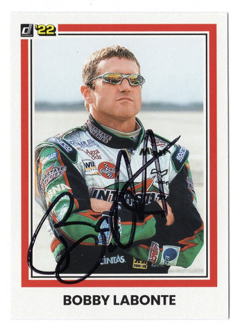 Exclusive Bobby Labonte Autographed 2022 Donruss Racing (#18 Interstate Batteries) Card, Limited Edition Memorabilia