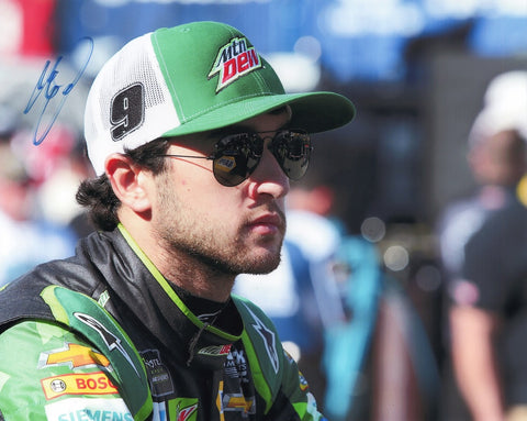 Don't miss your chance to own the AUTOGRAPHED Chase Elliott #9 Mountain Dew Racing 8x10 Inch Photo. Act fast, as stock is extremely limited, with most items having only one in-stock.