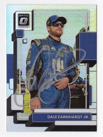 Rare Signed Dale Earnhardt Jr. Racing Card - Authentic Autograph - Limited Edition NASCAR Memorabilia - SILVER PRIZM Insert Trading Card
