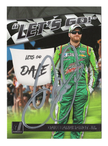 Dale Earnhardt Jr. 2023 Donruss Racing LETS GO DALE Rare Insert Autographed Collectible - Genuine NASCAR Trading Card - Certificate of Authenticity Included - Ideal Gift for Racing Fans