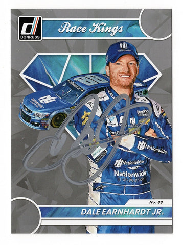 Rare Signed Dale Earnhardt Jr. Racing Card - Authentic Autograph - Limited Edition NASCAR Memorabilia - RACE KINGS Gray Parallel Insert Trading Card