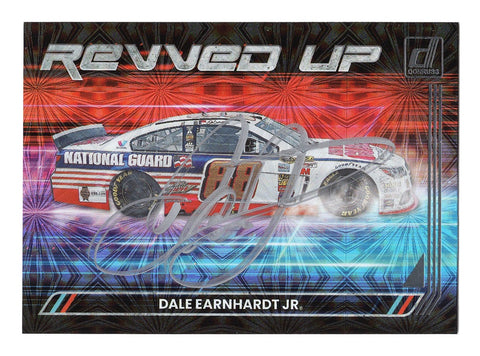 Dale Earnhardt Jr. 2023 Donruss Racing REVVED UP Rare Insert Autographed Collectible - Genuine NASCAR Trading Card - Certificate of Authenticity Included - Ideal Gift for Racing Fans