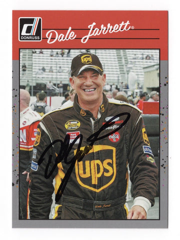 Autographed Dale Jarrett 2023 Donruss Racing RETRO Gray Parallel Trading Card - COA Included - NASCAR Collectible