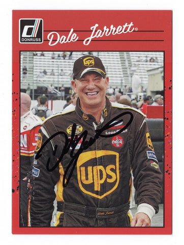 Dale Jarrett 2023 Donruss Racing RETRO Red Parallel Autographed Collectible - COA Included - New Plastic Toploader and Soft Sleeve Provided