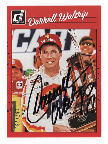 Autographed Darrell Waltrip 2023 Donruss Racing Daytona Win Red Parallel Insert Trading Card - COA Included - NASCAR Collectible