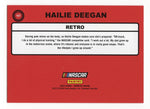 Exclusive Hailie Deegan Signed NASCAR Racing Card - 2023 Donruss Retro Blue Parallel Insert - COA Authenticated - Limited Edition Memorabilia