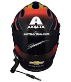 AUTOGRAPHED Jeff Gordon #24 Axalta Racing FLAMES (Hendrick Motorsports) Rare Signed Official NASCAR Replica Full-Size Helmet with COA