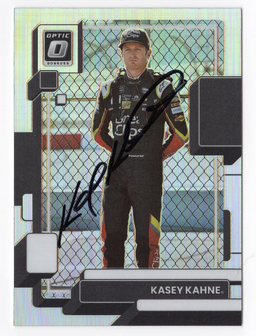 Kasey Kahne 2023 Donruss Optic Racing Autographed Silver Prizm Insert Collectible - COA Included - New Plastic Toploader and Soft Sleeve Provided