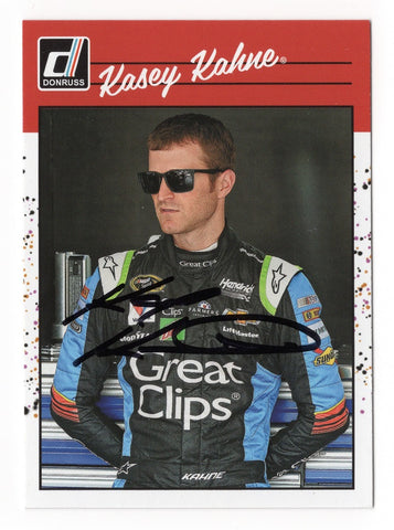Kasey Kahne 2023 Donruss Racing Autographed RETRO Collectible - COA Included - New Plastic Toploader and Soft Sleeve Provided