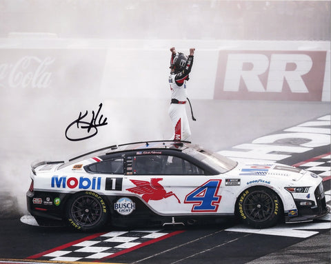 Join the NASCAR excitement with this certified authentic Kevin Harvick Richmond Race Win photo, a must-have for racing enthusiasts.